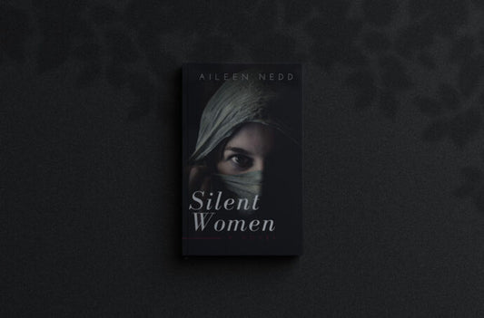 Mockup of a Book Cover with a Dark Style