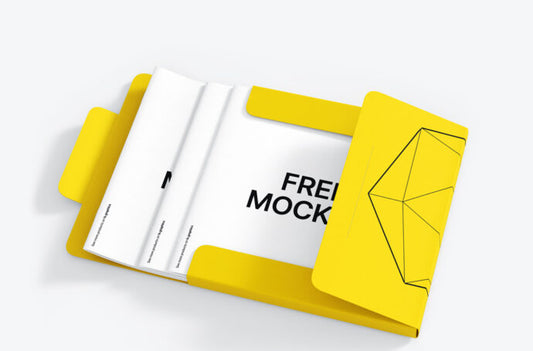 Mockup of a Brochure Folder