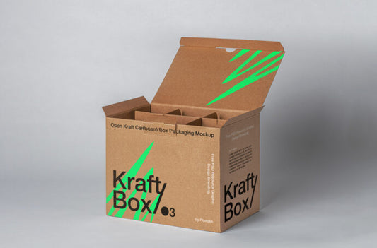 Mockup of a Carton Box for Bottles