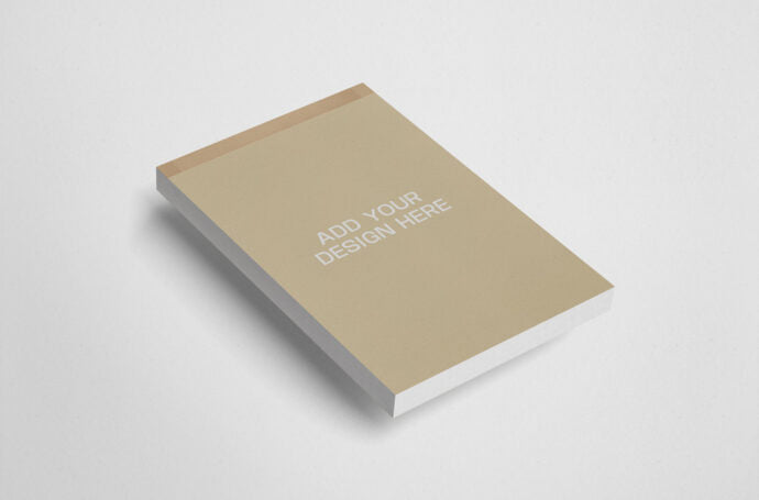 Mockup of a Closed Notepad