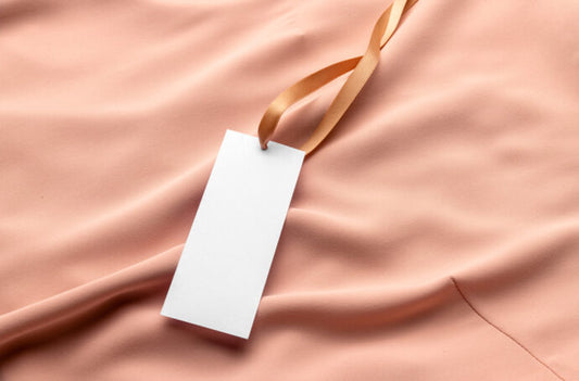 Mockup of a Clothing Tag for Slim Apparel