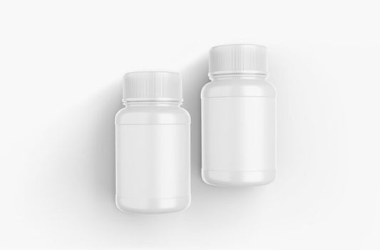 Mockup of a Container for Plastic Pills