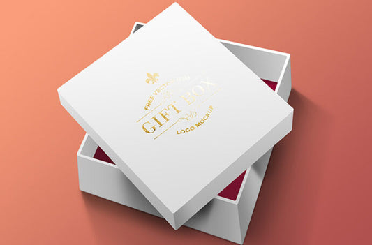 Mockup of a Gift Box