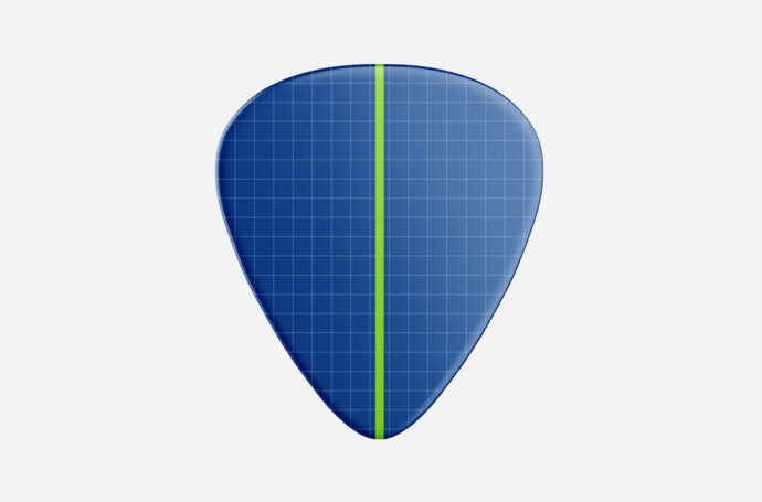 Mockup of a Guitar Pick