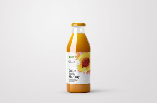 Mockup of a Juice Bottle