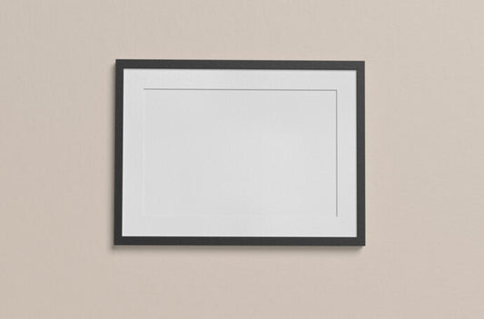 Mockup of a Passe-partout Picture Frame