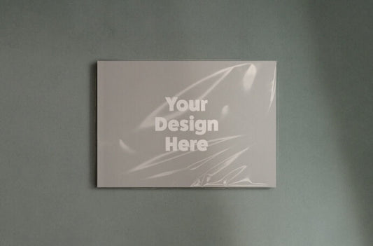 Mockup of a Plastic Foil Horizontal A4 Magazine