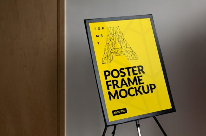 Mockup of a Poster Frame