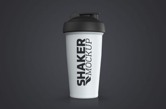 Mockup of a Protein Shaker for Fitness Enthusiasts