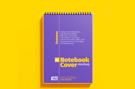 Mockup of a Ring Notebook Cover