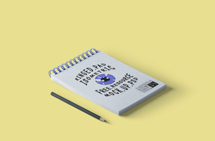 Mockup of a Ringed Notepad