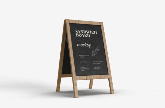 Mockup of a Sandwich Board Design