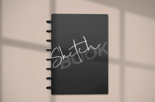 Mockup of a Sketchbook Cover