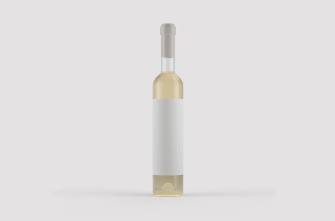 Mockup of a Sleek Liquor Bottle