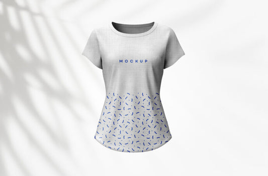 Mockup of a Slim Fit Women's T-Shirt