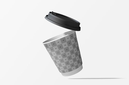 Mockup of a Small Coffee Cup for Takeaway