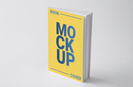 Mockup of a Softcover Book Cover