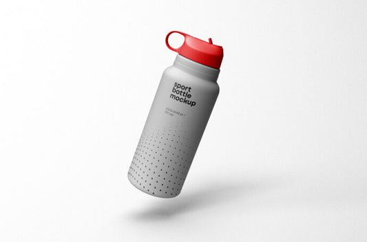 Mockup of a Sport Bottle with Cap