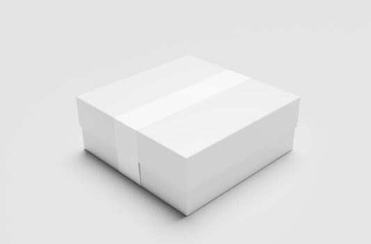 Mockup of a Square Gift Box