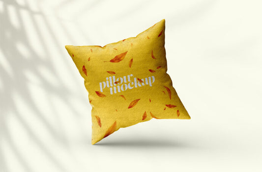 Mockup of a Square Pillow