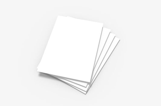 Mockup of a Stack of Clean Flyers