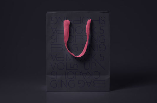 Mockup of a Standing Paper Shopping Bag