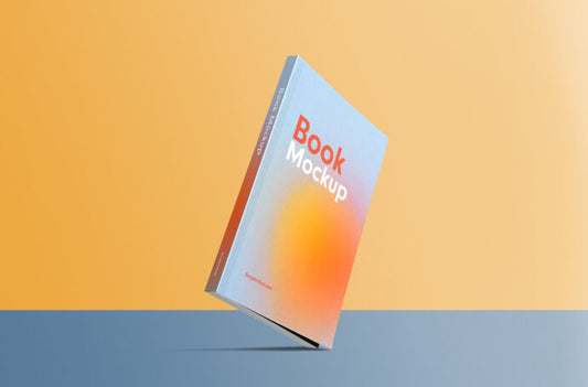 Mockup of a Standing Paperback Book