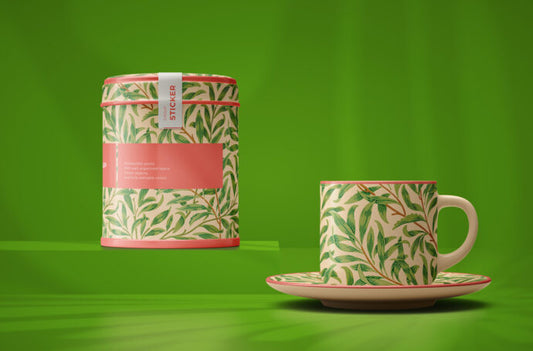 Mockup of a Tea Set