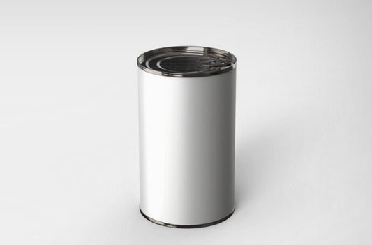 Mockup of a Tin Can Label