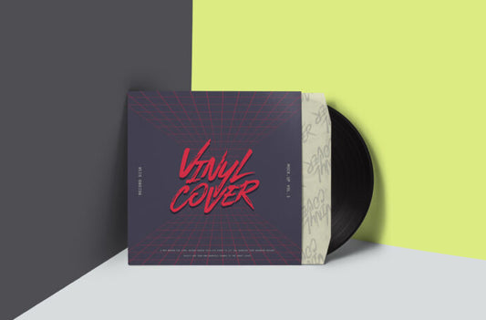 Mockup of a Vinyl Record Cover