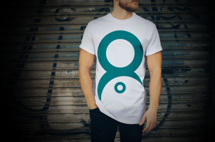 Mockup of a White T-Shirt