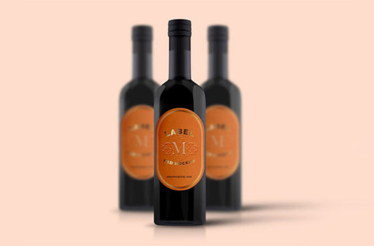 Mockup of a Wine Bottle