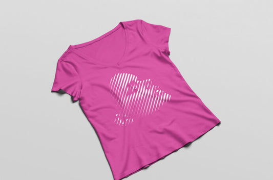 Mockup of a Women's Shirt