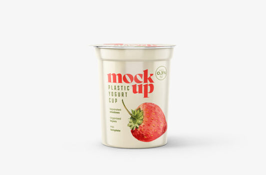 Mockup of a Yogurt Cup