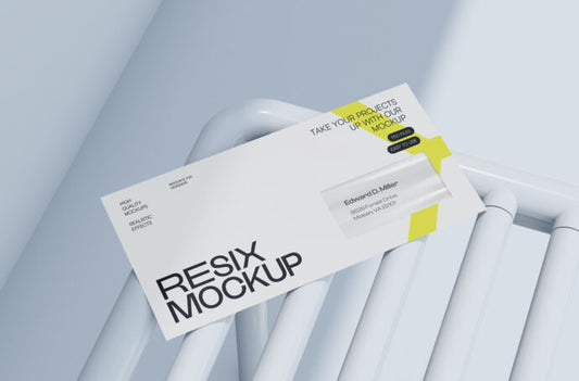 Mockup of an Envelope with Window