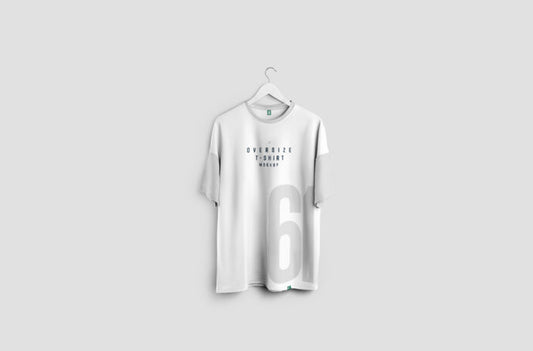 Mockup of an Oversized T-Shirt