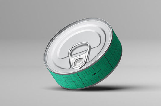 Mockups of Flat Tin Cans