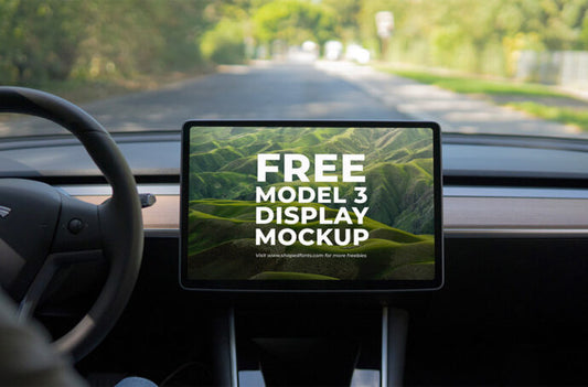 Mockups of the Tesla Model 3 Display