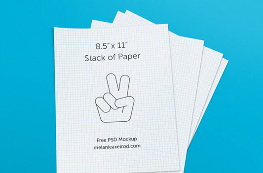 Paper Stack Mockup Template