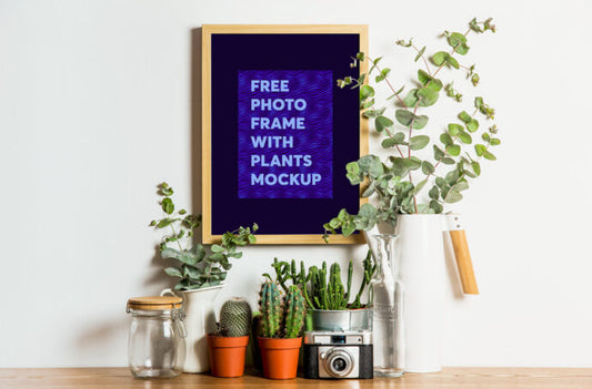 Plant Photo Frame Mockup