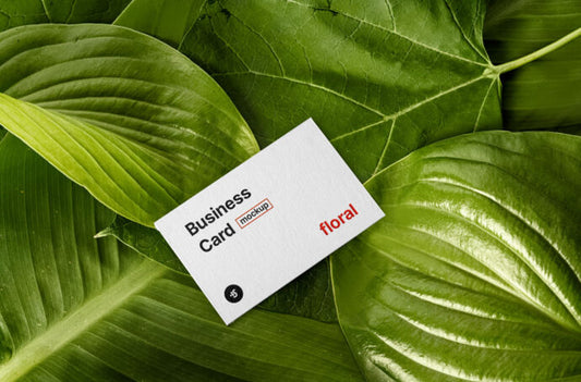 Plants and Mockup for Business Cards