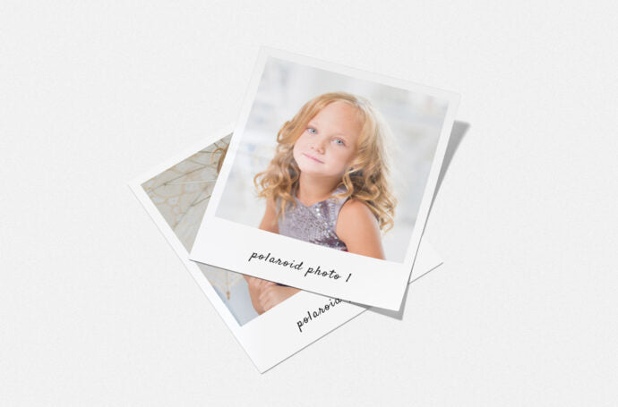 Polaroid Mockup: Two Polaroids for Display and Presentation