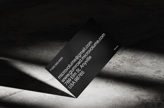 Professional Dark Business Card Template Mockup