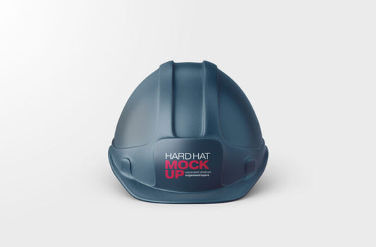 Professional Hard Hat Mockup Template for Construction Workers