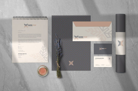 Professional Letterhead Design Mockup Set