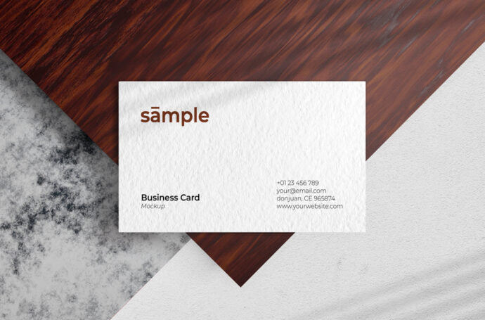 Set of Business Card Mockups