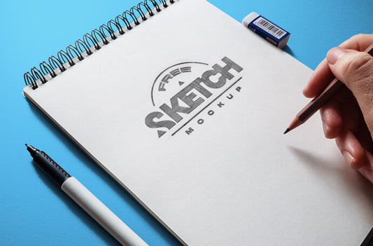 Set of Sketch Drawing Mockups