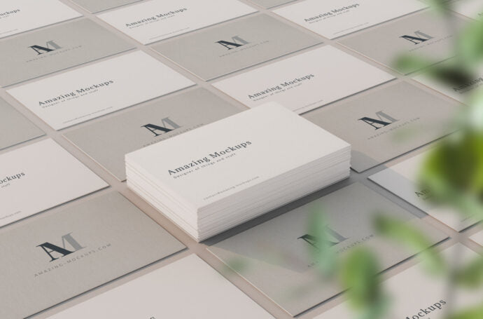 Showcase Mockup for Business Card Branding