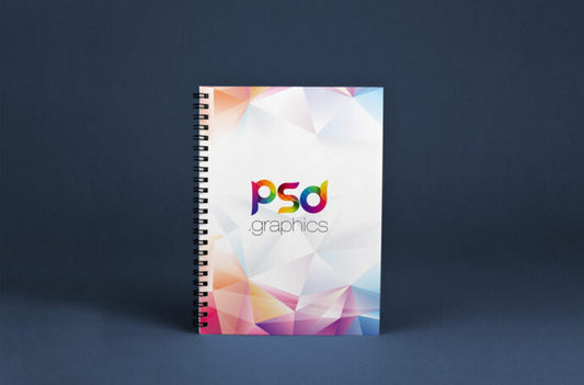 Spiral Notebook Template for Mockup