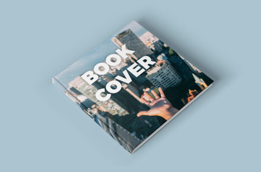 Square Hardcover Book Mockup Template